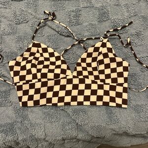 Checkered Crop Top